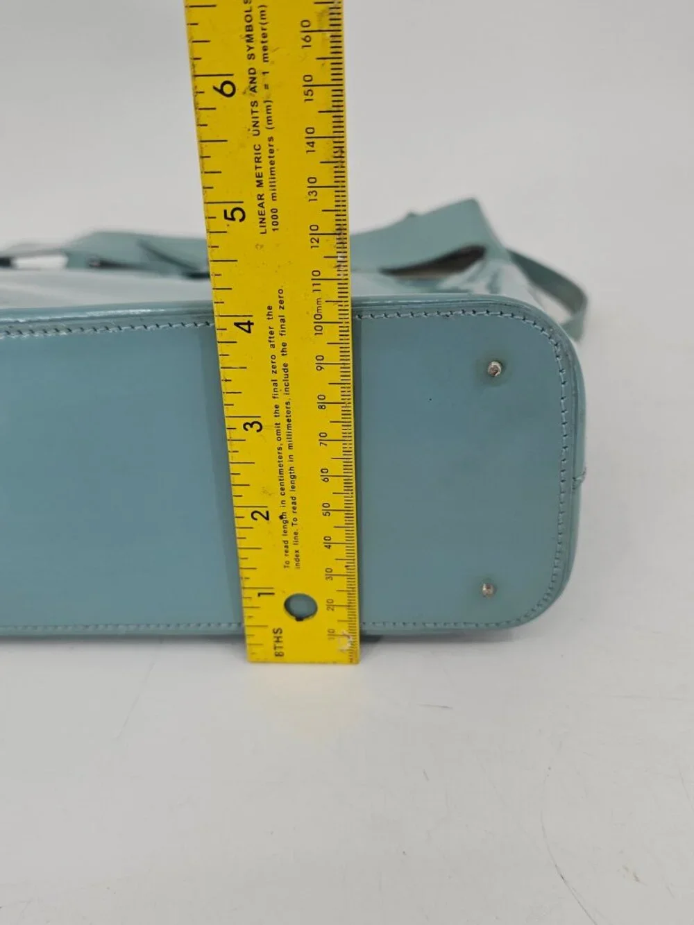Rare Vintage Kate Spade Robinegg Blue Patent Leather Bucket Tote Bag Pastelcore